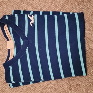 Hollister Short Sleeve tee Size S blue stripe